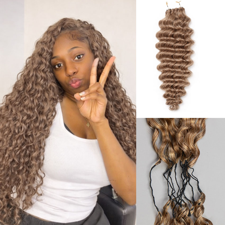 Hair Care Honey - Ekstensi Rambut Crochet Honey Brown Feather