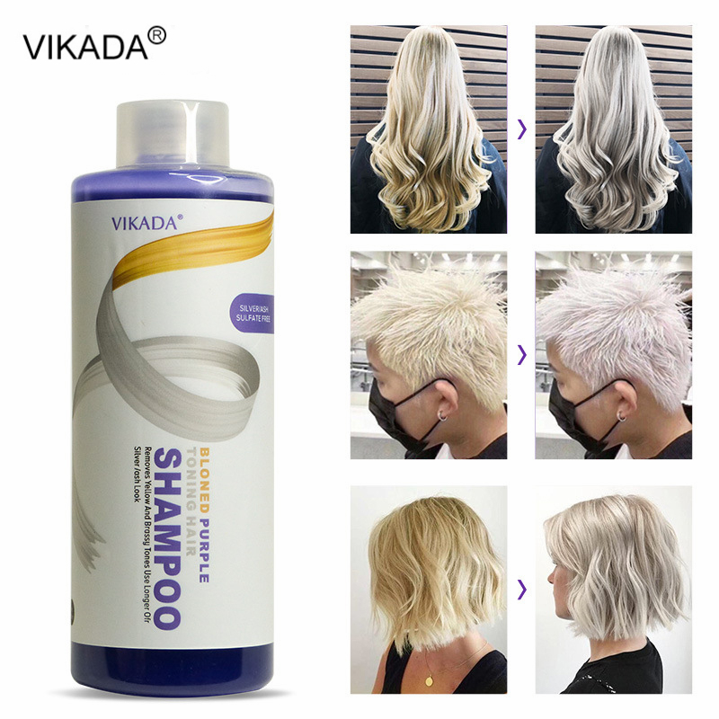 Purple Toning Shampoo - Shampo Rambut Pirang Ungu Vikada Menghilangkan