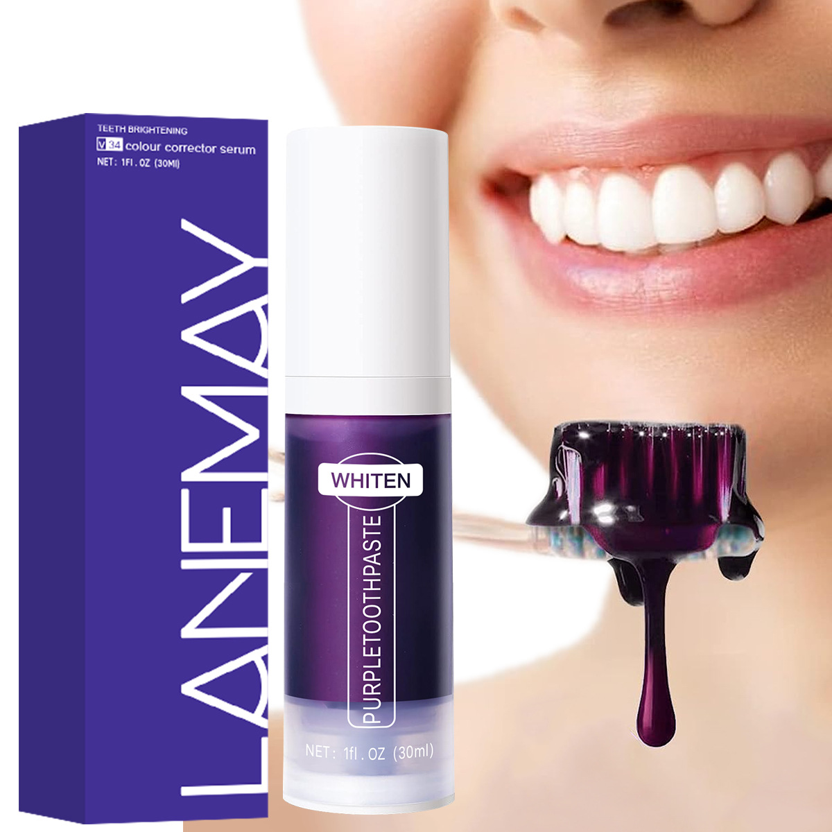 Purple Toning Shampoo - Serum Pemutih Gigi dengan Warna Ungu