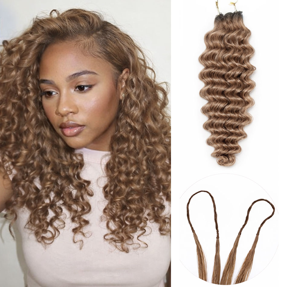 Hair Care Honey - Ekstensi Rambut Manusia Crochet Honey Brown