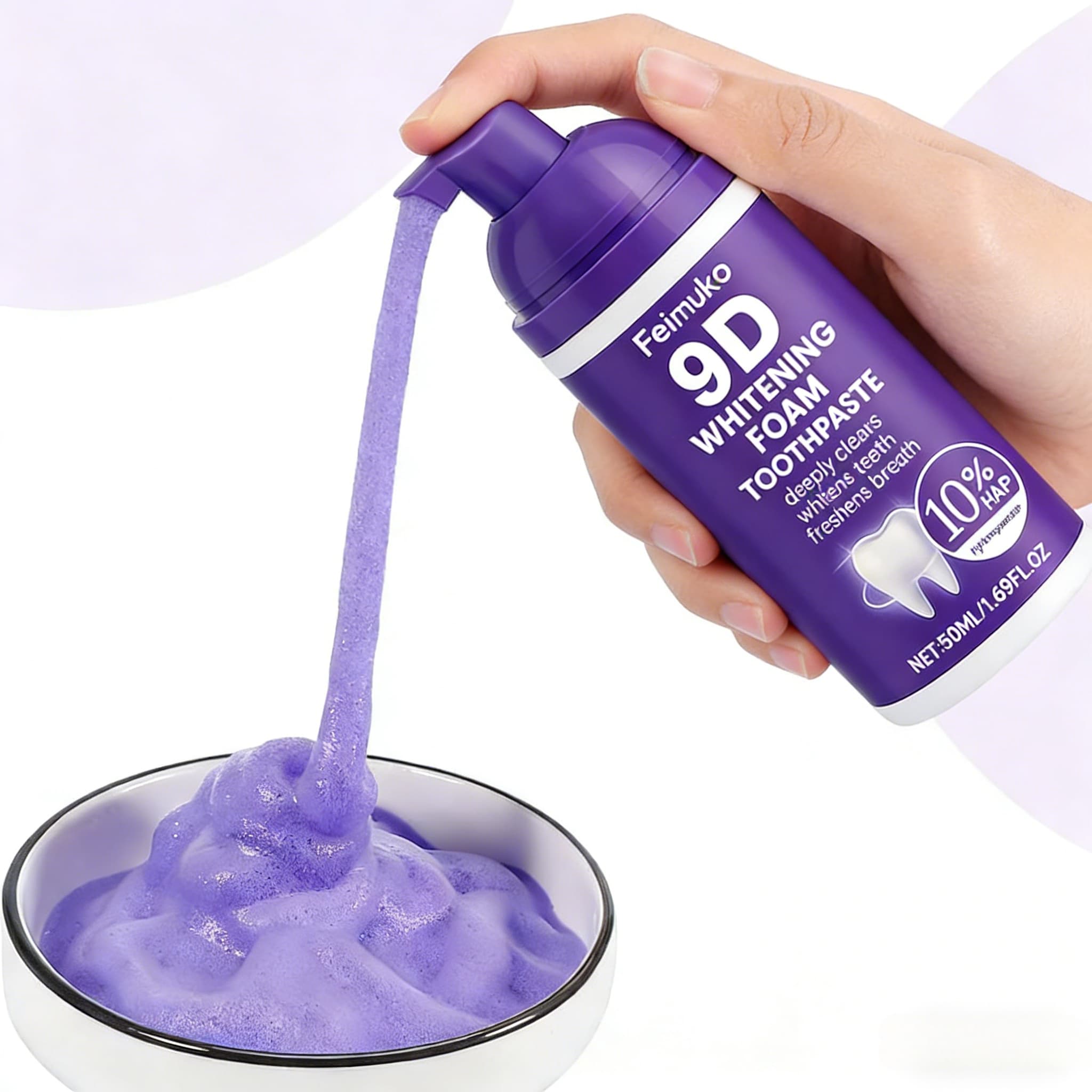 Pasta Gigi Pemutih Busa 9D Pur - Purple Toning Shampoo ulasan dan harga