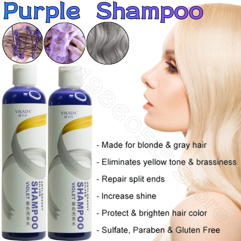 Sampo Ungu Pemutih Platinum Pi - Purple Toning Shampoo ulasan dan harga