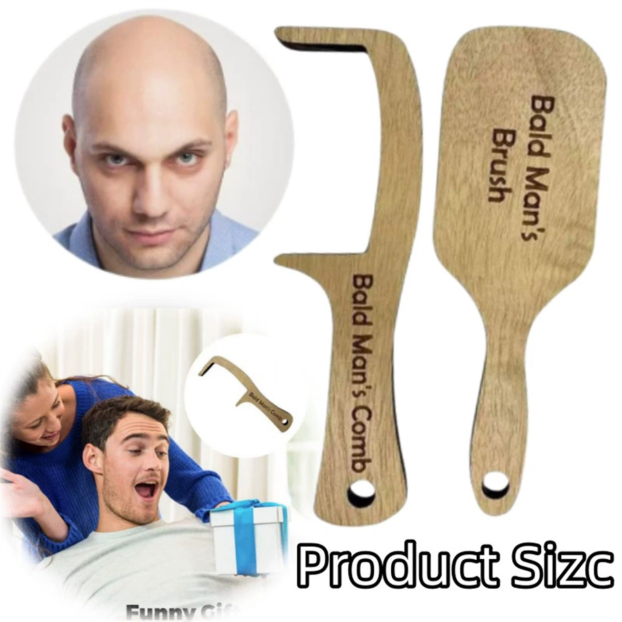 Sisir Kayu untuk Pria Botak Ha - Hair Care Gift ulasan dan harga